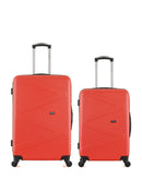 WAVE PARIS - Lot de 2 - Valise grand format et valise weekend AMAZONE