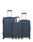 LPB LUGGAGE - Lot de 3 - Valises grand format, weekend et cabine ELEONOR