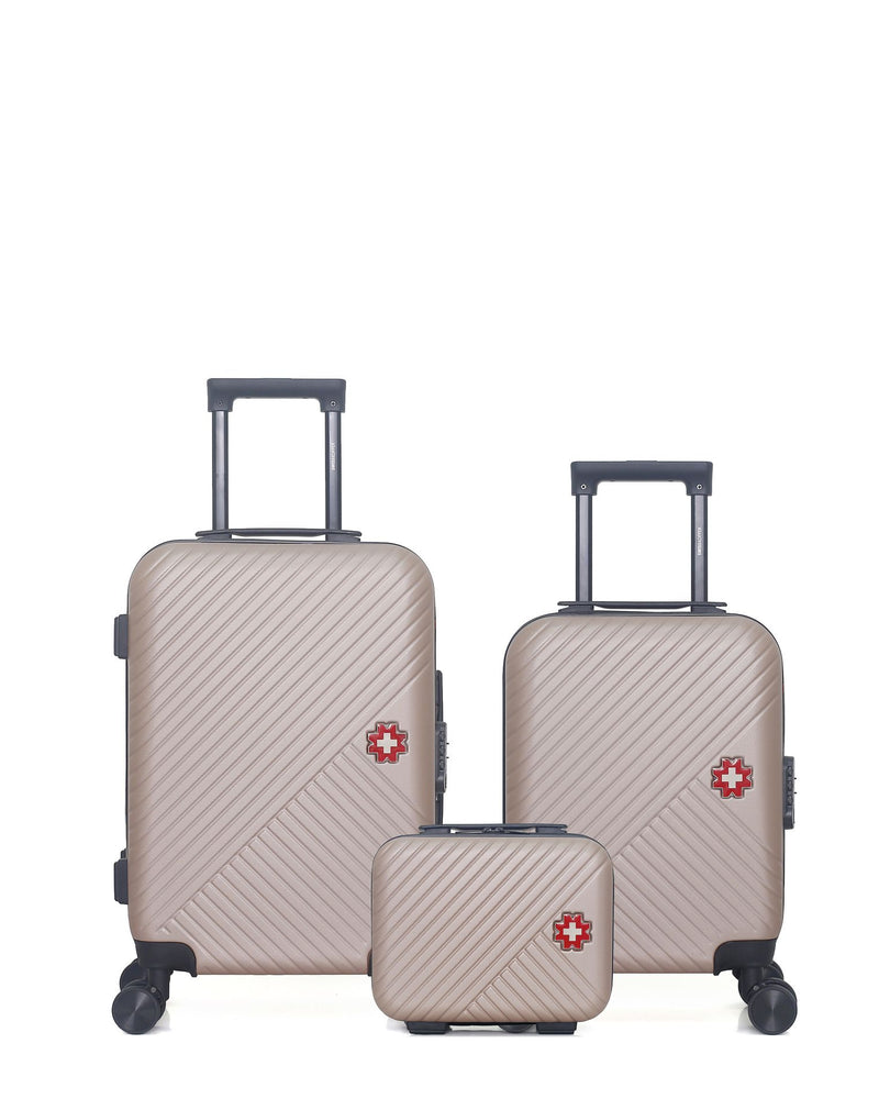 SWISS KOPPER - LOT DE 3 - Valise Cabine, Valise Cabine XXS et Vanity SPIEZ