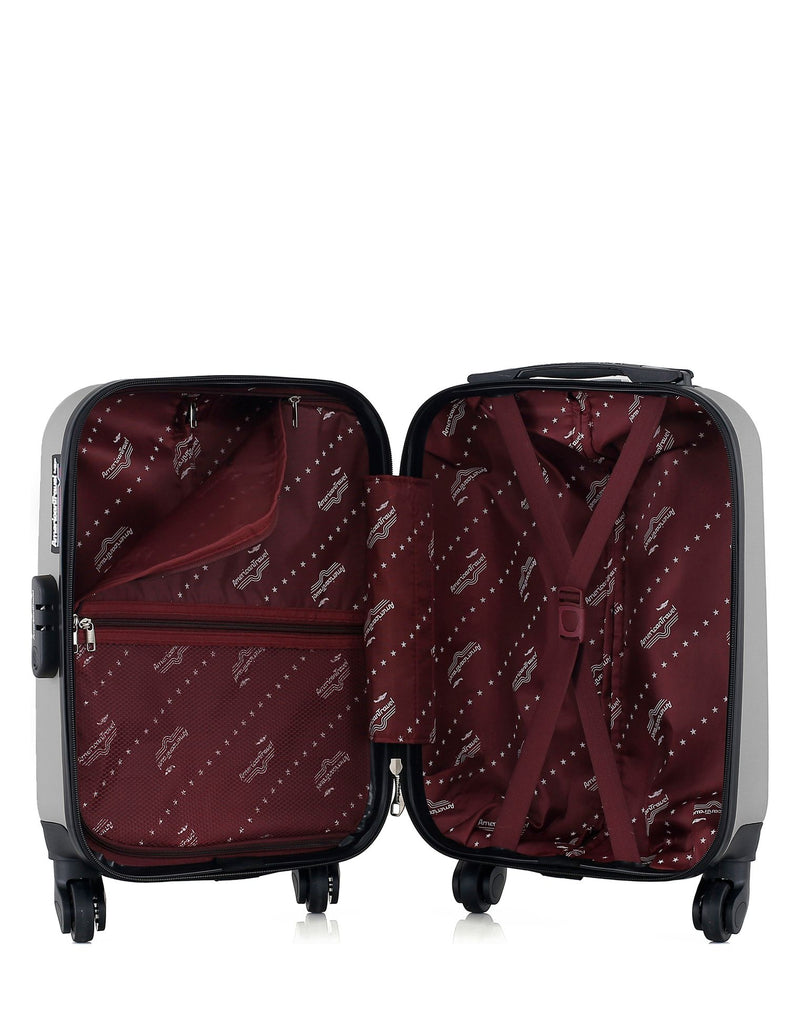 AMERICAN TRAVEL - Valise Cabine XXS ABS QUEENS 4 Roues 46 cm