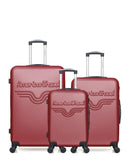 AMERICAN TRAVEL - LOT DE 3 - Valises grand format, weekend et cabine CHELSEA