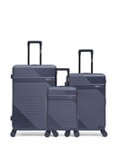 Lot de 3 Valises Rigides Grand Format, Taille Moyenne et Cabine XS WOHLEN