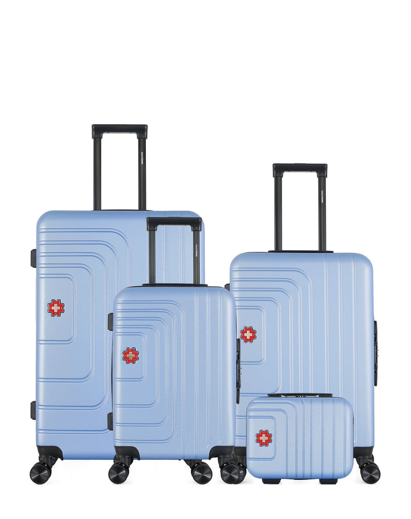 SWISS KOPPER - LOT DE 4 - Valises grand format, weekend, cabine et vanity RUTI