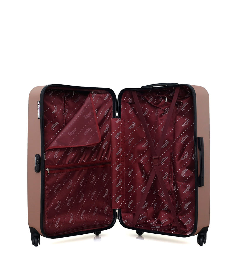 AMERICAN TRAVEL - LOT DE 3 - Valises grand format, cabine et cabine XXS QUEENS