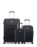 AMERICAN TRAVEL - LOT DE 3 - Valises grand format, cabine et cabine XXS QUEENS