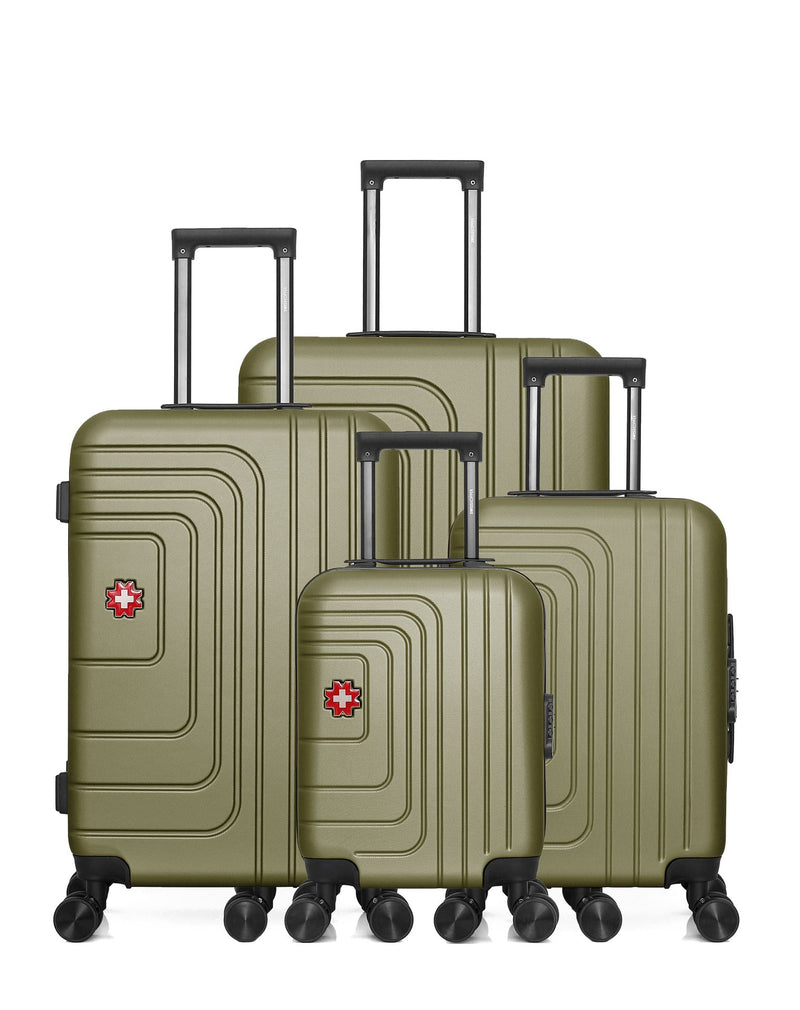 SWISS KOPPER  -  Lot de 4  -  Valise grand format, valise weekend, valise cabine, valise cabine XXS RUTI