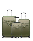 AMERICAN TRAVEL - LOT DE 3 - Valises grand format, weekend et cabine CHELSEA
