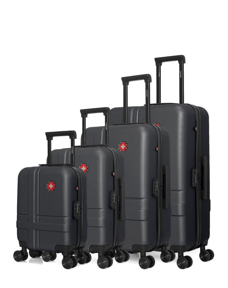 SWISS KOPPER - Set de 4 Valises USTER-M 75 cm 4 Roues