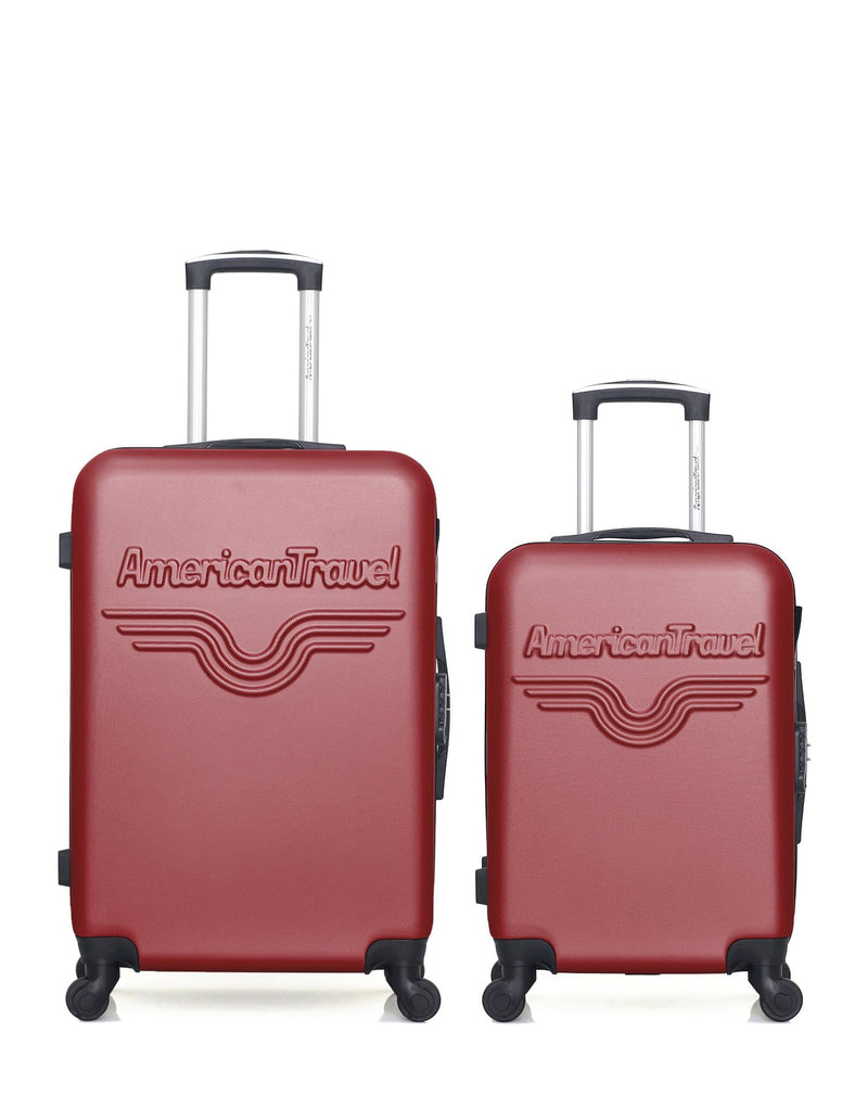 AMERICAN TRAVEL - Lot de 2 - Valises weekend et cabine CHELSEA