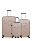AMERICAN TRAVEL - LOT DE 3 - Valises grand format, weekend et cabine CHELSEA