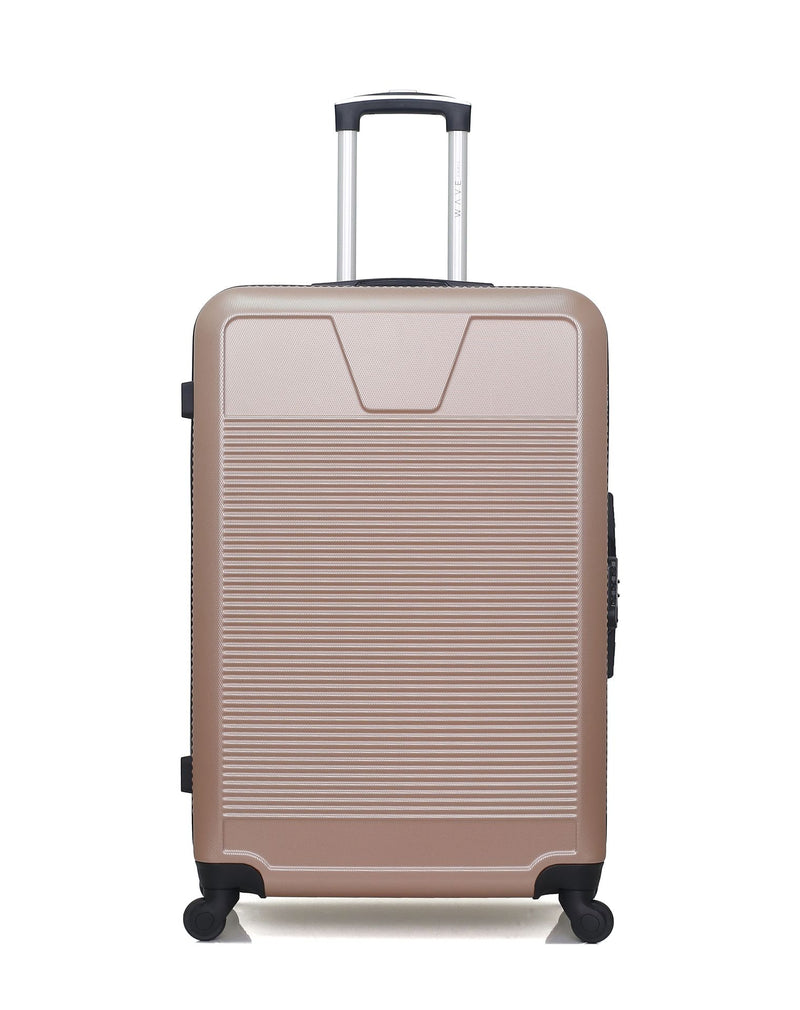 WAVE PARIS - Lot de 3 - Valise grand format, valise weekend et vanity SELENGA