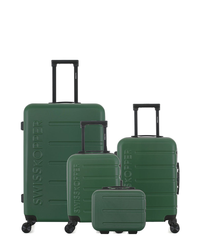 SWISS KOPPER - LOT DE 4 - Valises grand format, cabine, cabine XXS et vanity AIGLE
