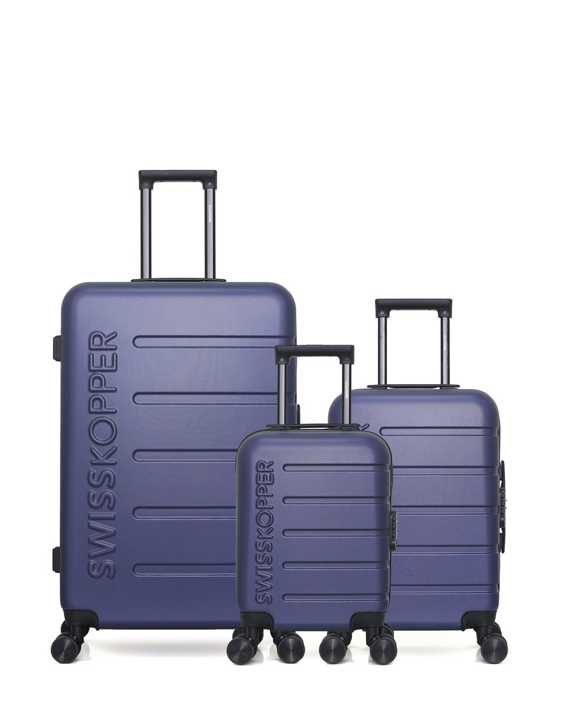 SWISS KOPPER - LOT DE 3 - Valises grand format, cabine et cabine XXS AIGLE