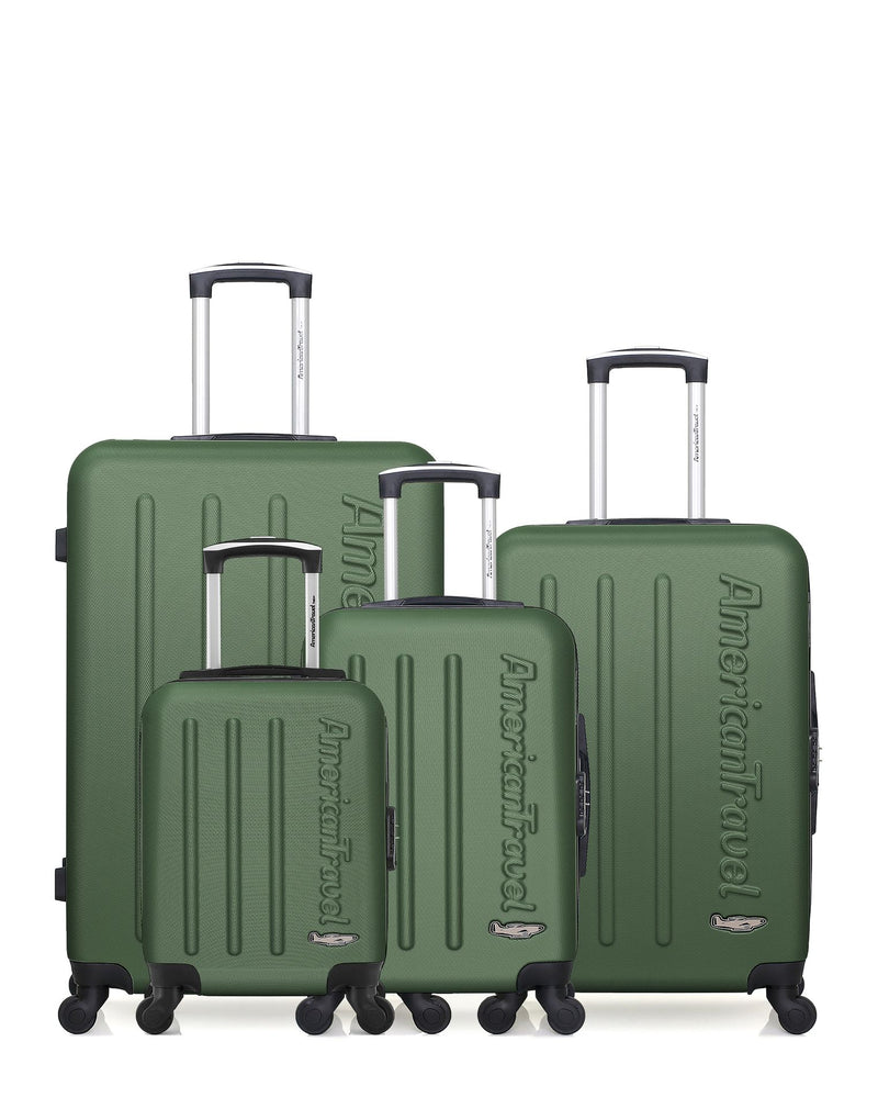 AMERICAN TRAVEL - LOT DE 4 - Valises grand format, weekend, cabine et cabine XXS BRONX
