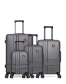 SWISS KOPPER - LOT DE 4 - Valises grand format, weekend, cabine et cabine XXS USTER