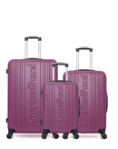 AMERICAN TRAVEL - LOT DE 3 - Valises grand format, weekend et cabine SPRINGFIELD