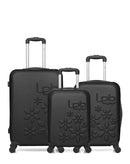 Lot de 3 Valises Rigides Taille Moyenne, Cabine et Cabine XXS ELEONOR
