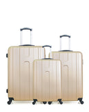 Lot de 3 Valises Rigides Grand Format, Taille Moyenne et Cabine ATLANTA
