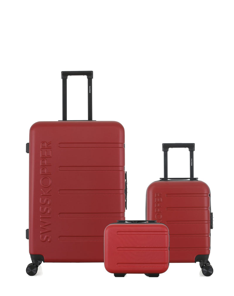SWISS KOPPER - LOT DE 3 - Valises grand format, cabine XXS et vanity AIGLE