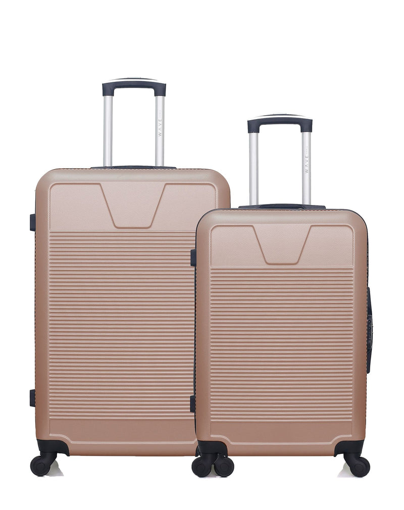 WAVE PARIS - Lot de 2 - Valise grand format et valise weekend SELENGA