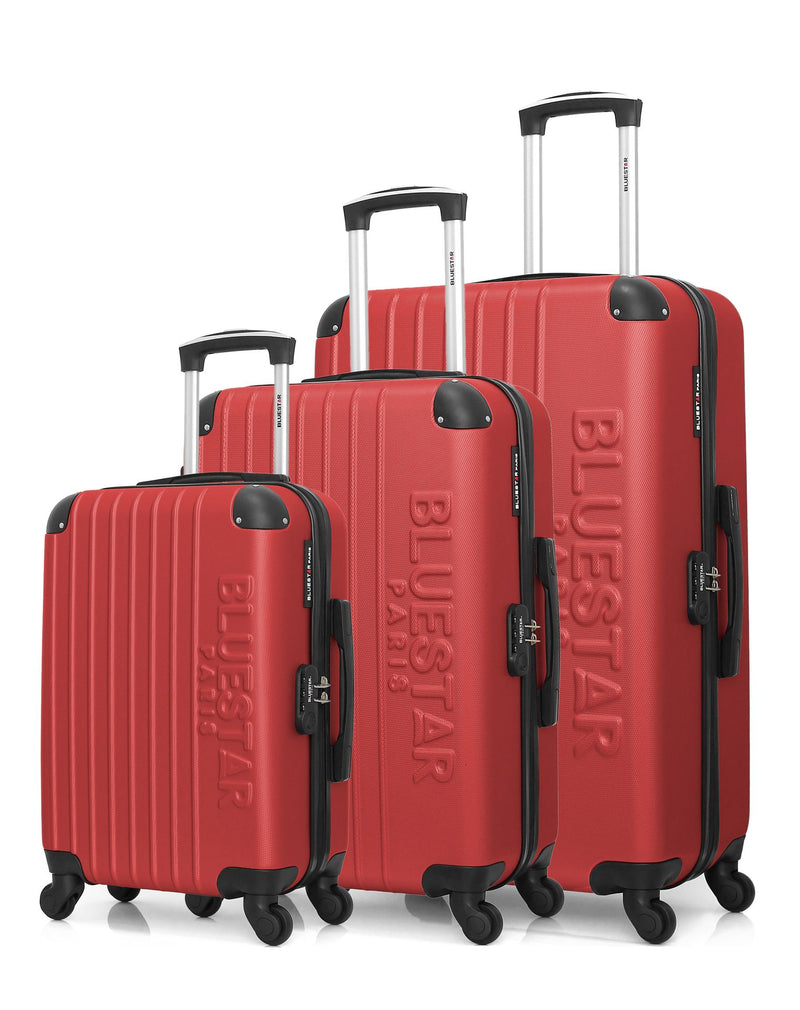 BLUESTAR - Set de 3 Valises BUCAREST 75 cm 4 Roues