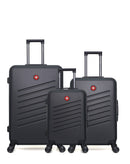 SWISS KOPPER - LOT DE 3 - Valise Grand Format, Valise Week-end et Valise Cabine ZURICH