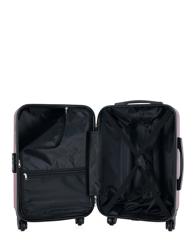 WAVE PARIS - Valise Cabine ABS AMAZONE 4 Roues 55 cm