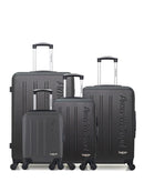 AMERICAN TRAVEL - LOT DE 4 - Valises grand format, weekend, cabine et cabine XXS BRONX