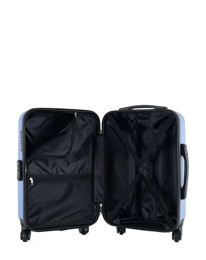 WAVE PARIS - Valise Cabine ABS AMAZONE 4 Roues 55 cm