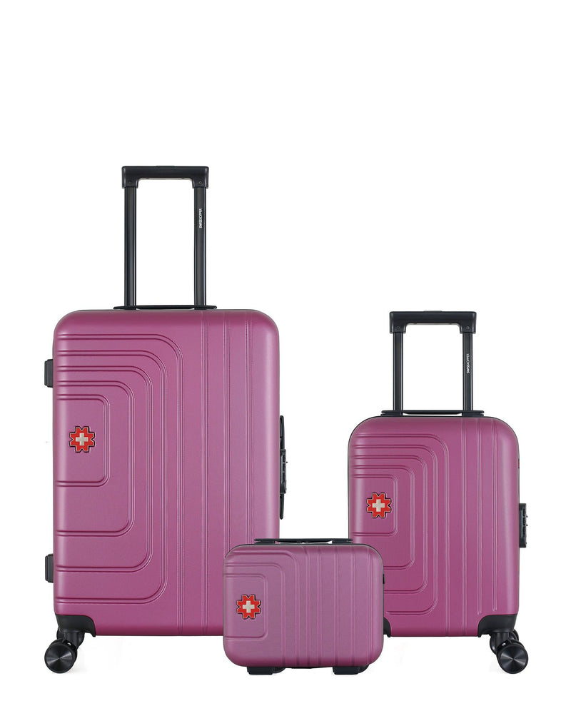 SWISS KOPPER - LOT DE 3 - Valise Week-end, Valise Cabine XXS et Vanity RUTI