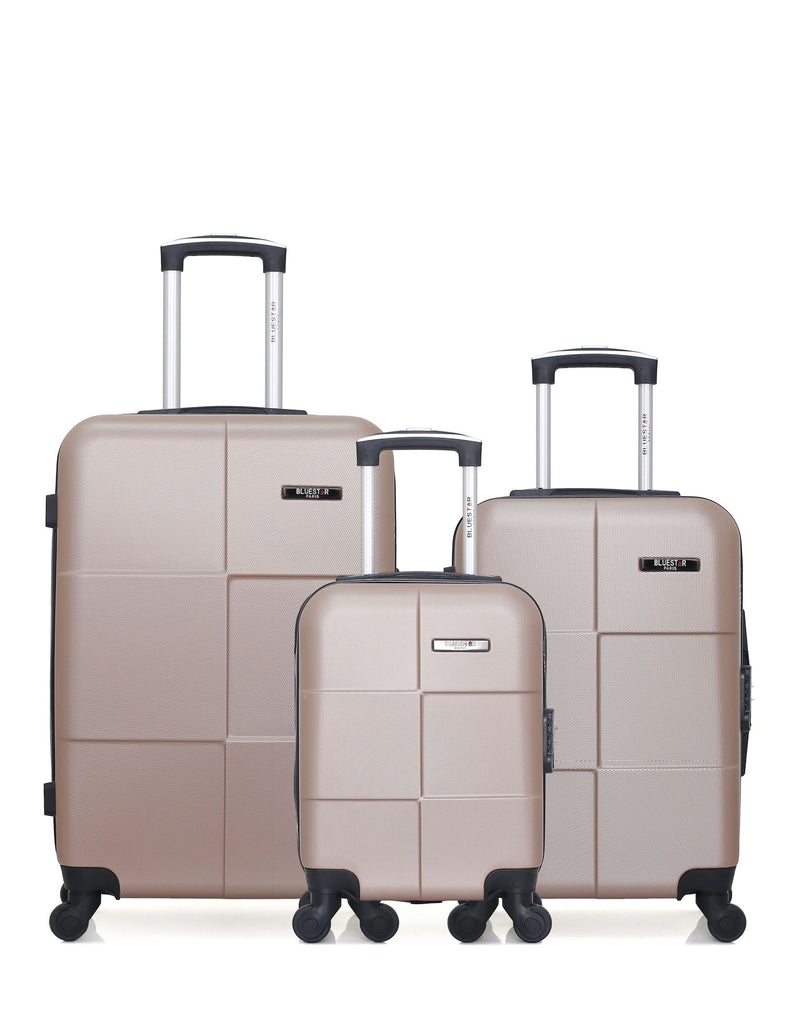 BLUESTAR - LOT DE 3 - Valises weekend, cabine et cabine XXS MIAMI