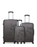 LPB LUGGAGE - Lot de 3 - Valises grand format, weekend et cabine ELEONOR