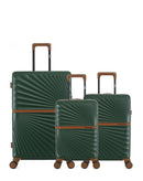 Lot de 3 Valises Rigides Grand Format, Cabine et Cabine XS OAKLAND