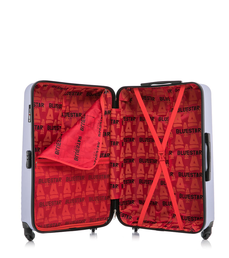 BLUESTAR - Set de 3 Valises BRAZILIA 75 cm 4 Roues