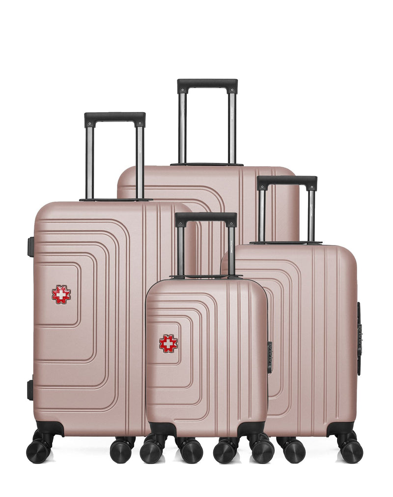 SWISS KOPPER  -  Lot de 4  -  Valise grand format, valise weekend, valise cabine, valise cabine XXS RUTI