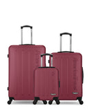 AMERICAN TRAVEL - LOT DE 3 - Valises grand format, weekend et cabine XXS BRONX