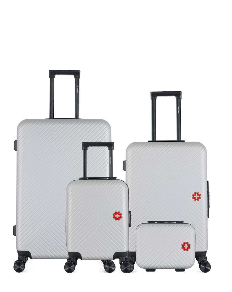 SWISS KOPPER - LOT DE 4 - Valises grand format, weekend, cabine XXS et vanity SPIEZ