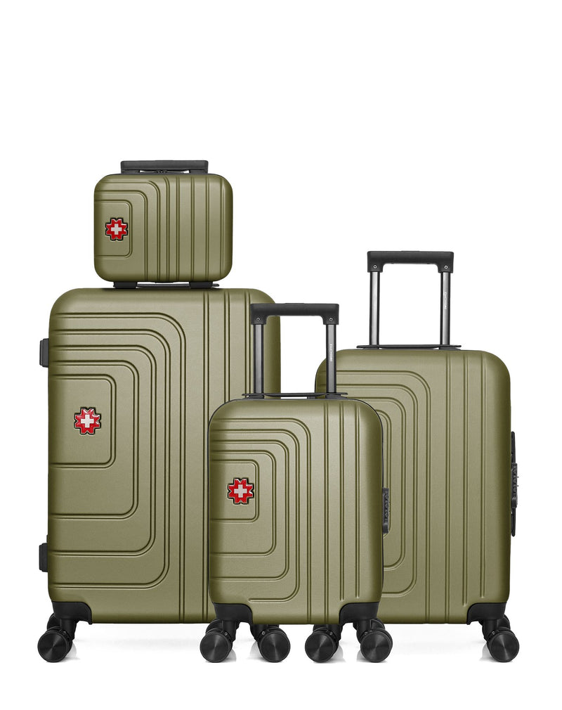 SWISS KOPPER  -  Lot de 4  -  Valise weekend, valise cabine, valise cabine XXS et vanity RUTI