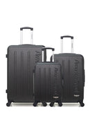 AMERICAN TRAVEL - LOT DE 3 - Valises grand format, weekend et cabine BRONX