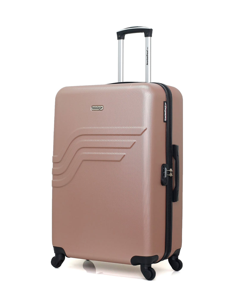AMERICAN TRAVEL - LOT DE 3 - Valises grand format, cabine et cabine XXS QUEENS