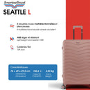 Lot de 3 Valises Rigides Grand Format, Cabine et Cabine XS SEATTLE