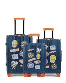 Lot de 3 Valises Rigides Taille Moyenne, Cabine et Cabine XS LUGERS