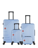 SWISS KOPPER - LOT DE 4 - Valise Grand Format, Valise Week-end, Valise Cabine XXS et Vanity RUTI
