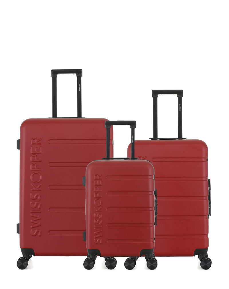 SWISS KOPPER  -  Lot de 3  -  Valise grand format, valise weekend et valise cabine AIGLE