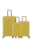 Lot de 3 Valises Rigides Grand Format, Cabine et Cabine XS LYNDA