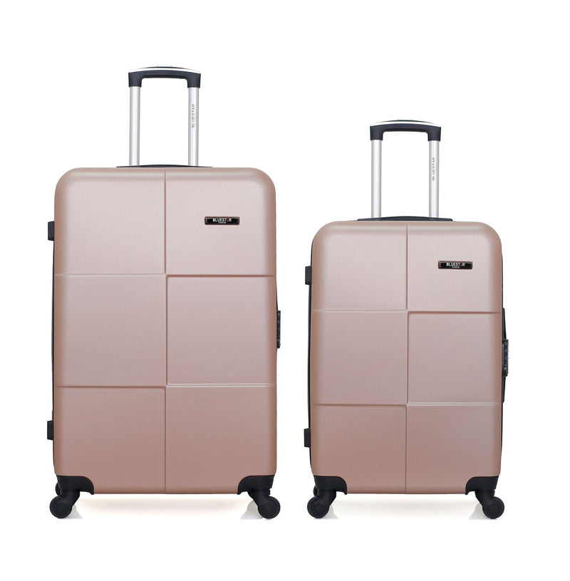 BLUESTAR - Lot de 2 - Valise grand format et valise weekend MIAMI