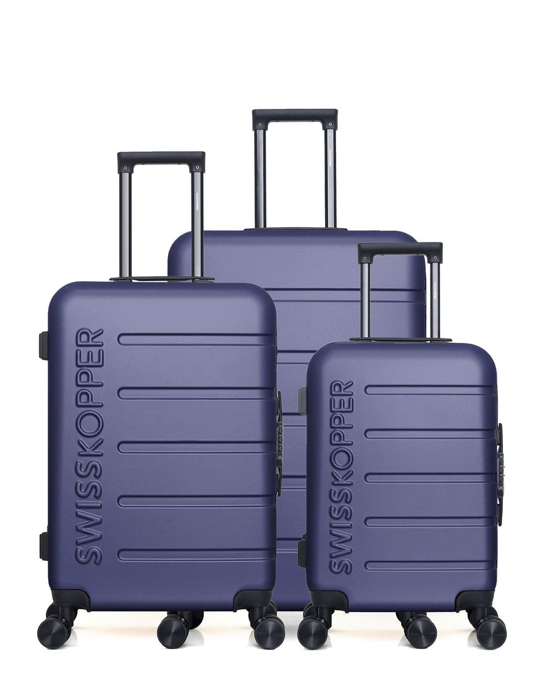 SWISS KOPPER  -  Lot de 3  -  Valise grand format, valise weekend et valise cabine AIGLE