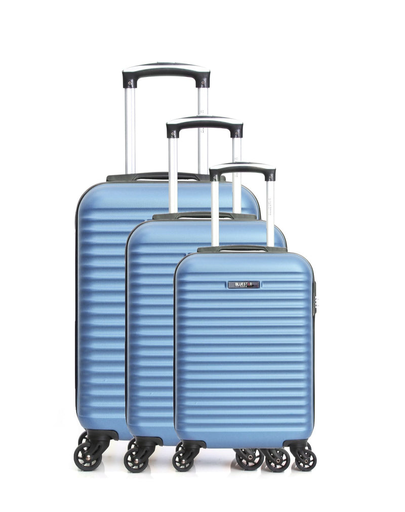 BLUESTAR - Set de 3 Valises BRAZILIA 75 cm 4 Roues