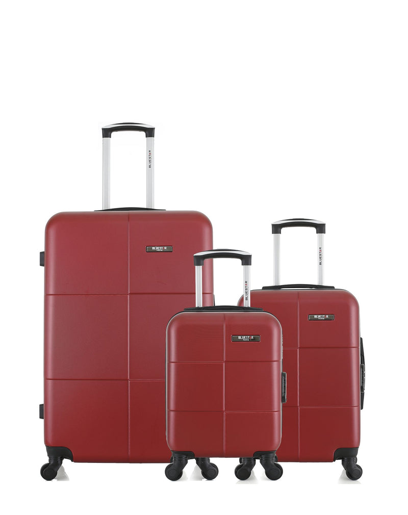 BLUESTAR - LOT DE 3 - Valises grand format, cabine et cabine XXS MIAMI