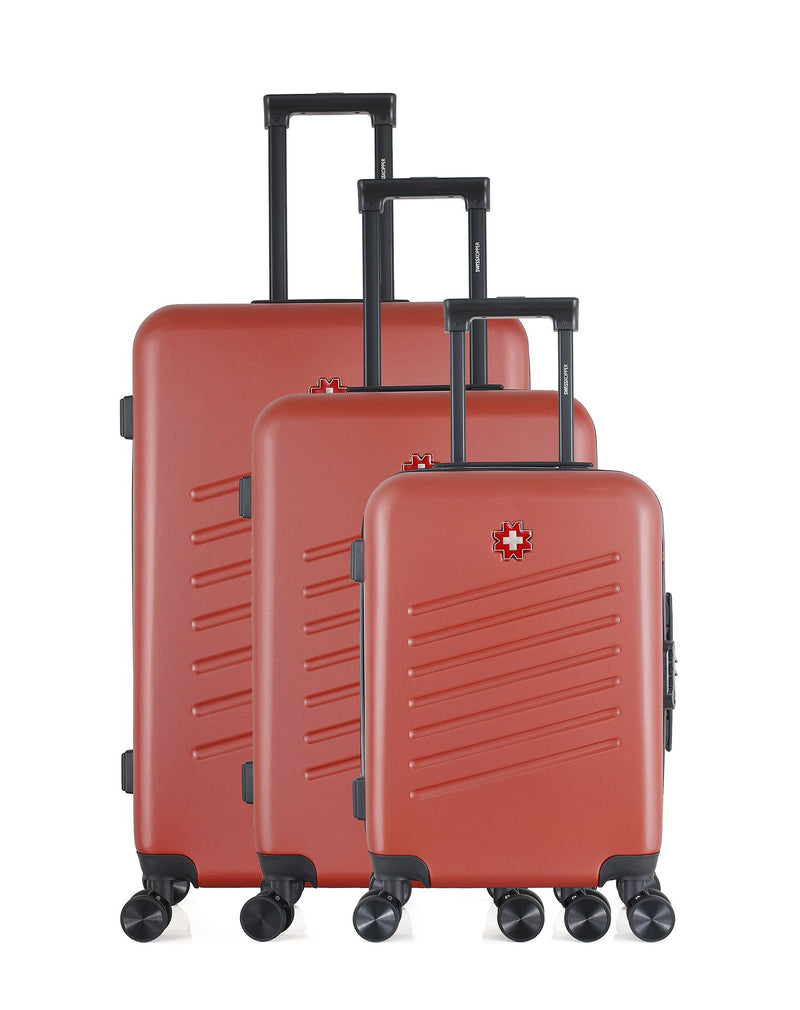 Set de 3 Valises Rigides Grand Format, Taille Moyenne et Valise Cabine ZURICH